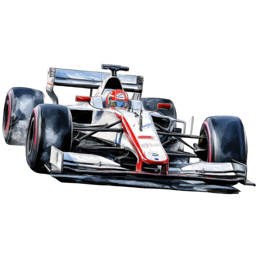 Watercolor Formula Racing Fabric Panel 22