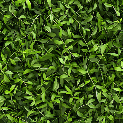 forest green, lime green, emerald green, sage green, tiny leaves, small foliage, botanical pattern, nature design, leaf motif, dense foliage, quilting cotton, fabric panel, realistic leaves, layered design, natural elements, organic pattern, woodland theme, botanical print, green tones, leaf texture
