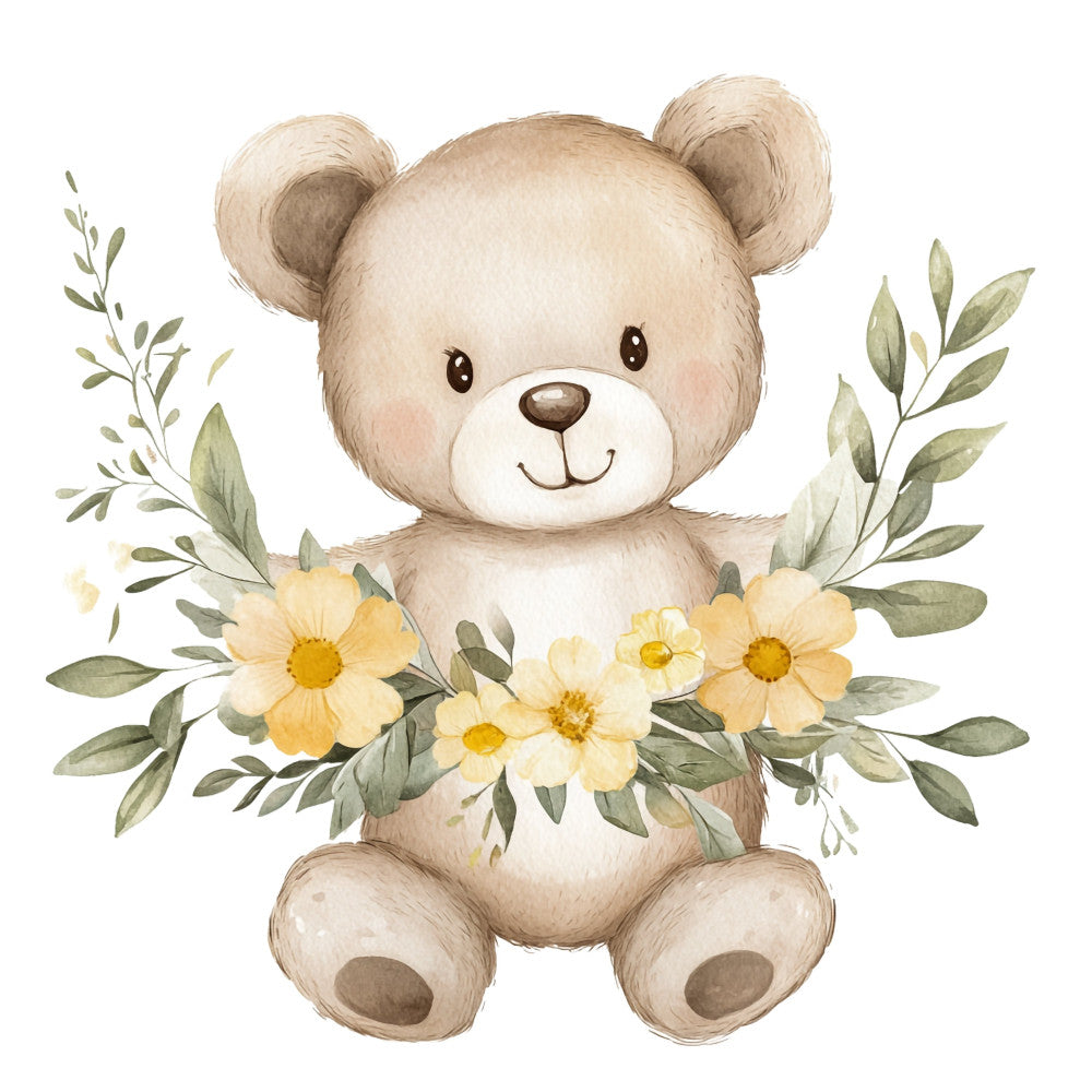 Nursery Teddy Bear Fabric Panel 26