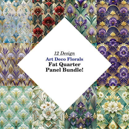 Art Deco Florals Fat Quarter Bundle