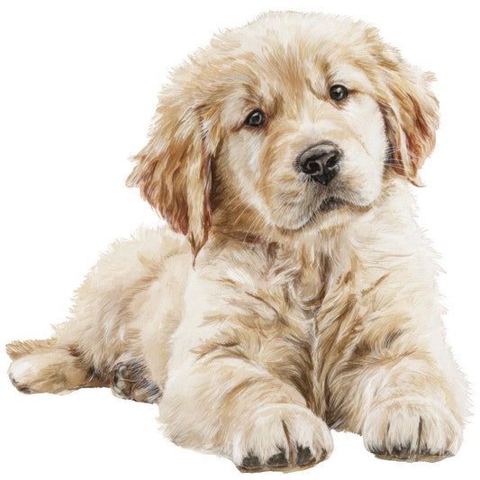 Golden Retriever Fabric Panel 24