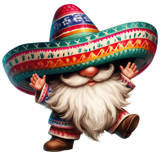 Mexican Gnomes Fabric Panel 15