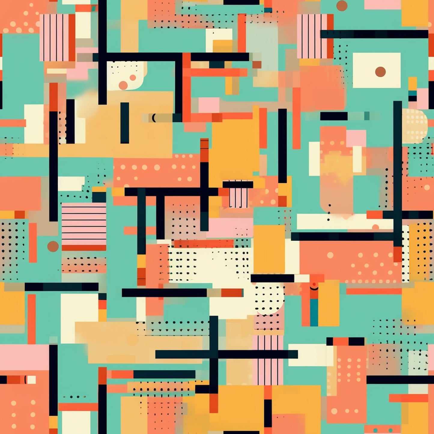 Groovy Boho Hippie Pattern 4 Quilting Cotton Fabric