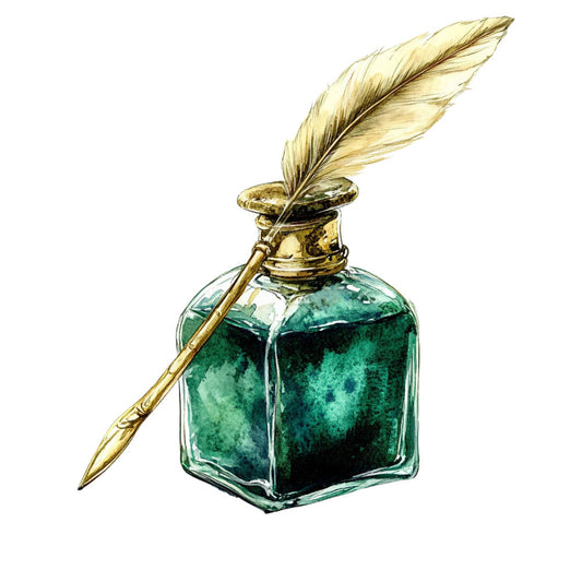 Emerald Victorian Lady Fabric Panel 16