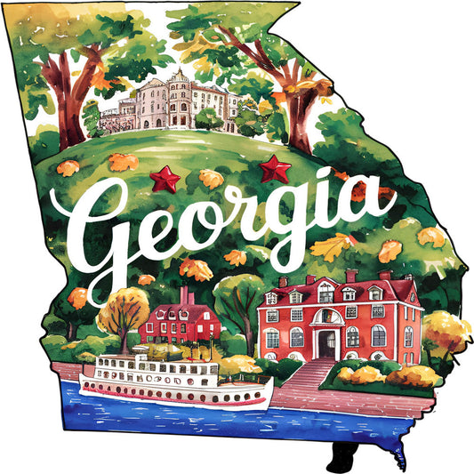 Classic US States Fabric Panel 12