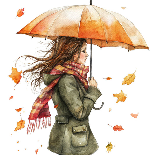 Rainy October Fabric Panel 17