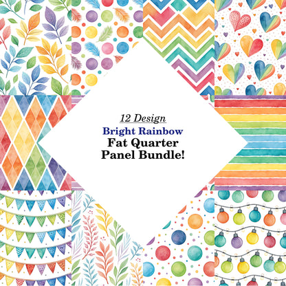 Bright Rainbow Fat Quarter Bundle