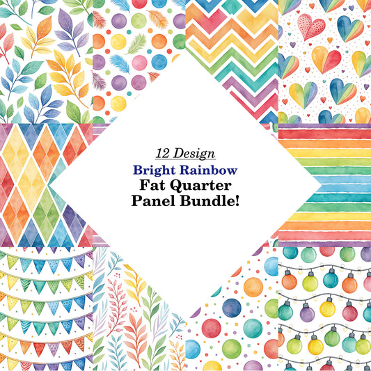 Bright Rainbow Fat Quarter Bundle