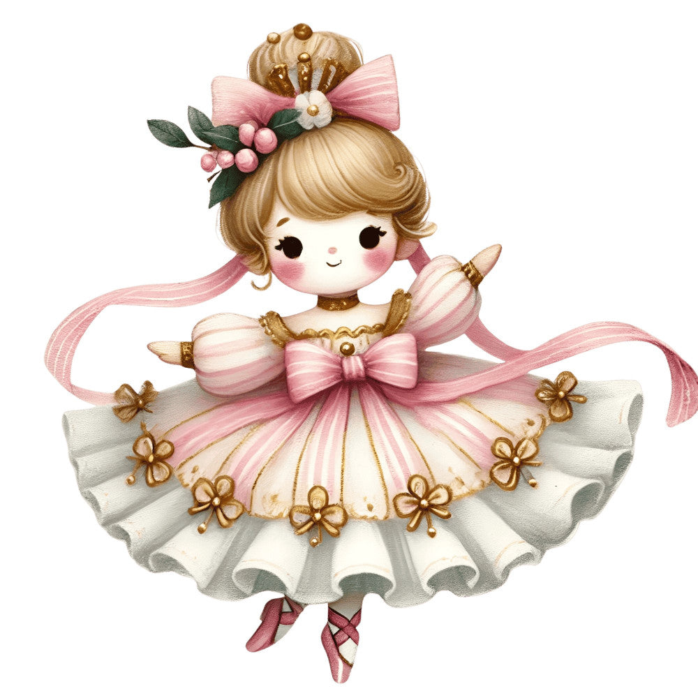 Nutcracker Ballet Fabric Panel 124