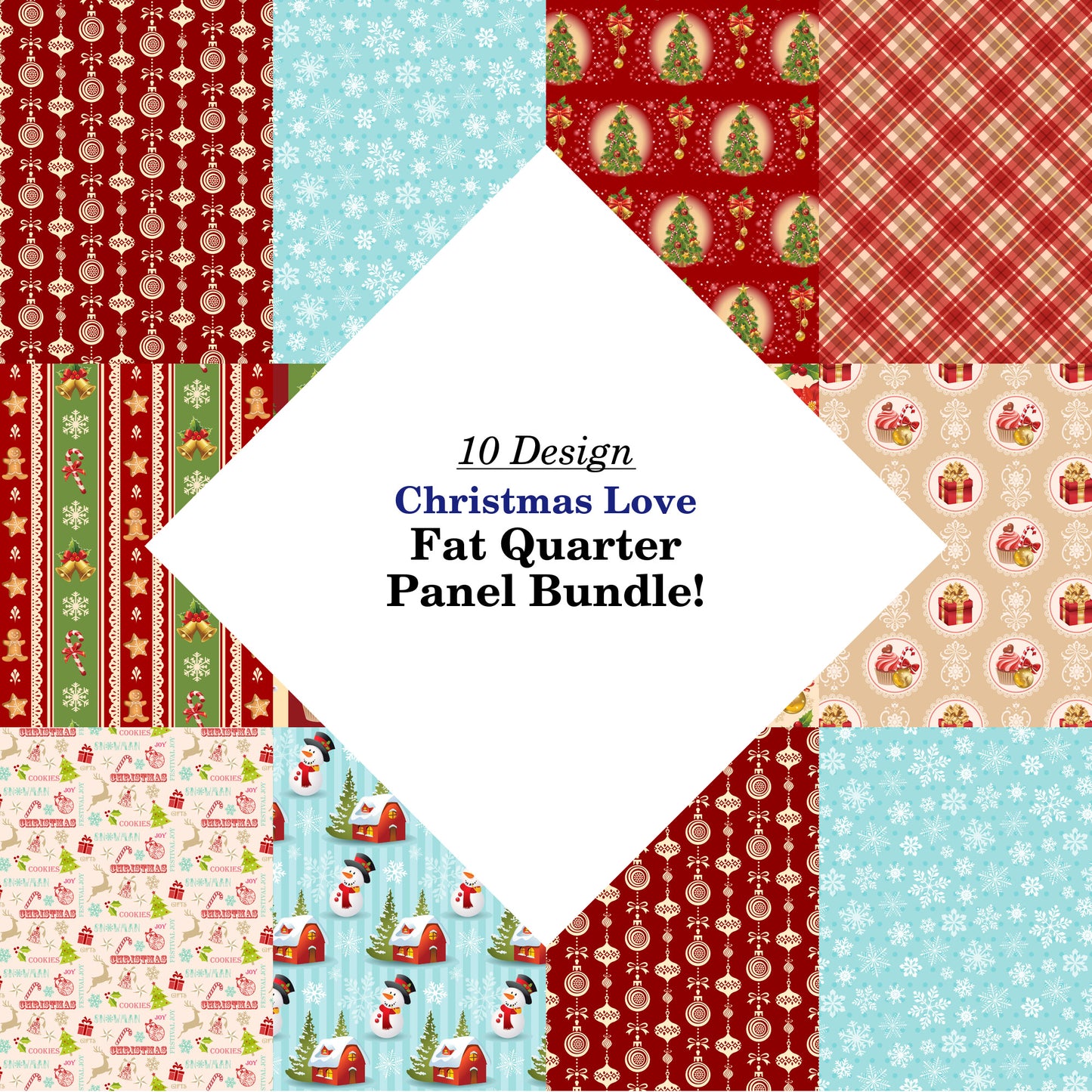 Christmas Love Fat Quarter Bundle