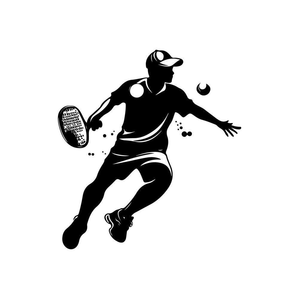 Pickleball Silhouette Fabric Panel 9