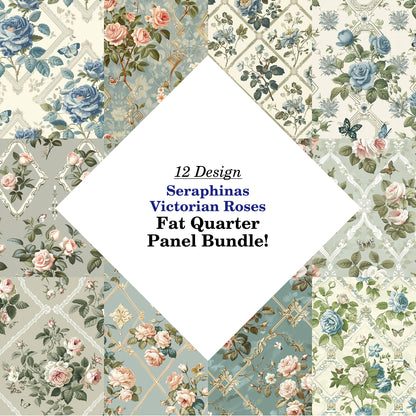 Seraphinas Victorian Roses Fat Quarter Bundle