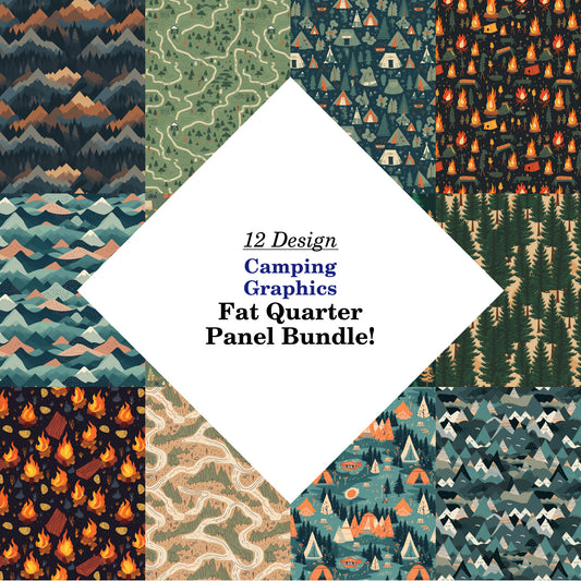 Camping Graphics Fat Quarter Bundle