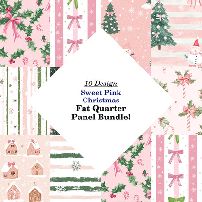 Sweet Pink Christmas Fat Quarter Bundle