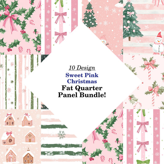 Sweet Pink Christmas Fat Quarter Bundle
