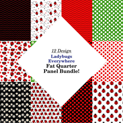 Ladybugs Everywhere Fat Quarter Bundle