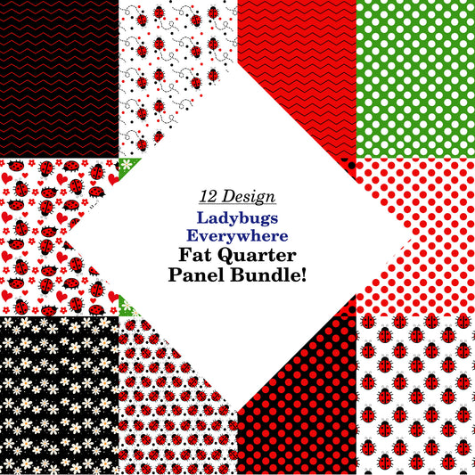 Ladybugs Everywhere Fat Quarter Bundle