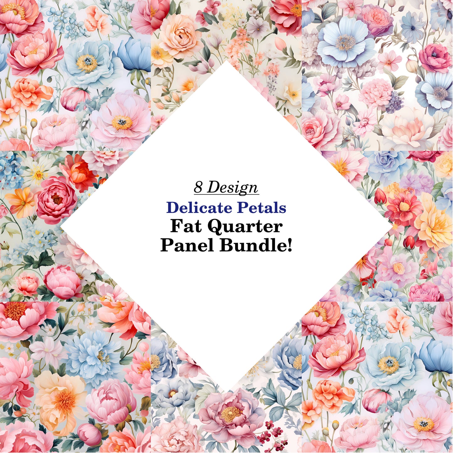 Delicate Petals Fat Quarter Bundle