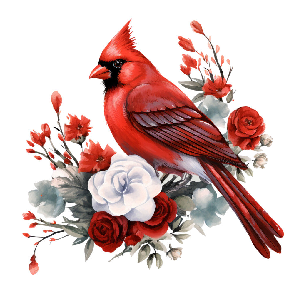 Red Cardinals Fabric Panel 15 – FabricMegaStore.com