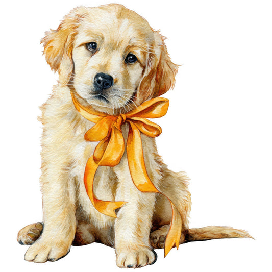 Golden Retriever Fabric Panel 17