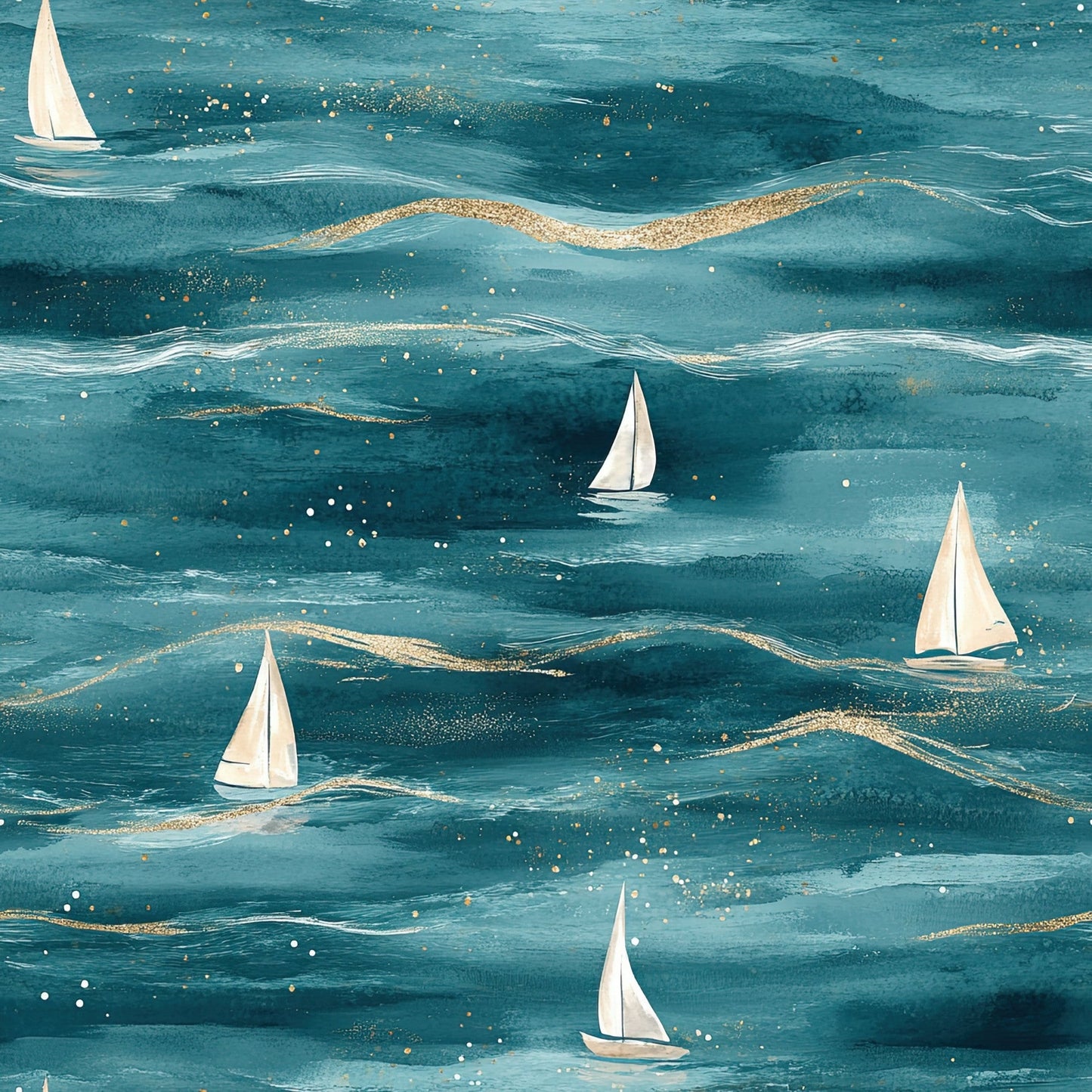 Daily Deal: Nautical Exploration Pattern 5 Quilting Cotton Fabric - 45" x 1 Yard"