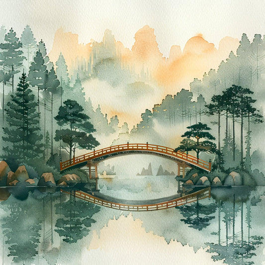Japandi Art Nature Fabric Panel 10