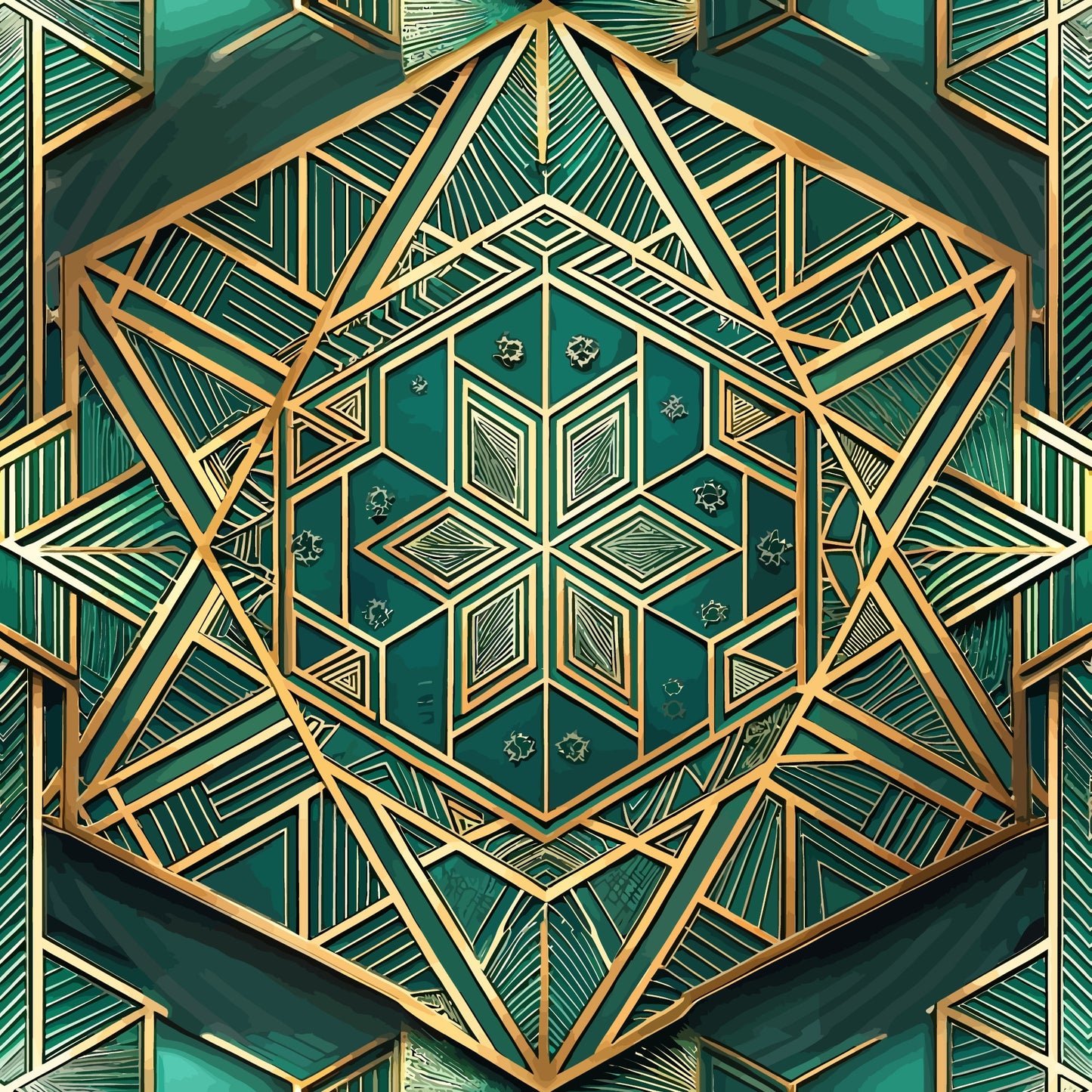 Art Deco Pattern 37 Quilting Cotton Fabric