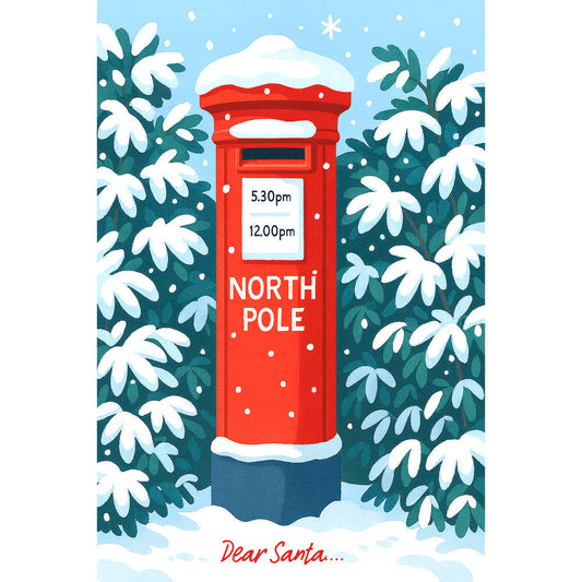 Christmas Card Fabric Panel 1