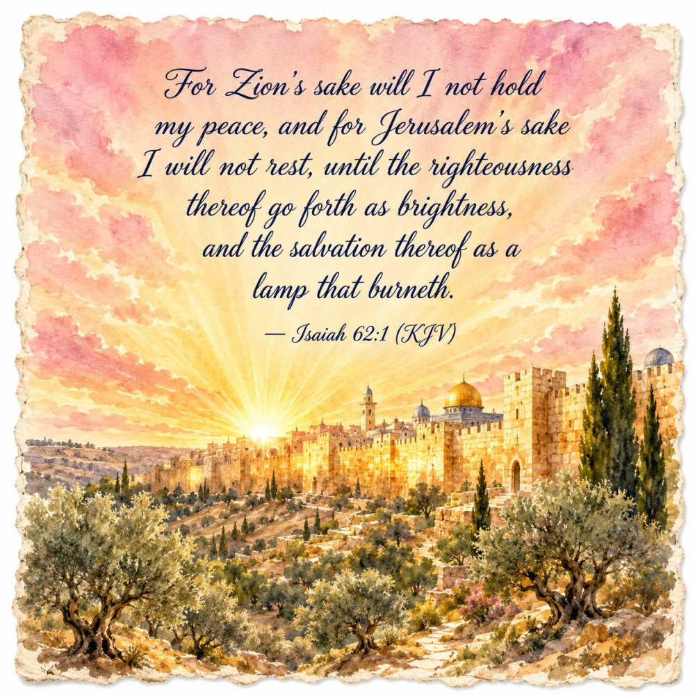 Inspirational Hebrew Verses Fabric Panel 3