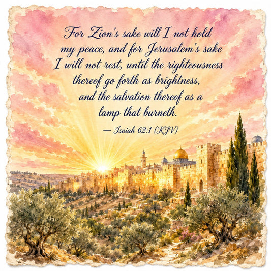 Inspirational Hebrew Verses Fabric Panel 3