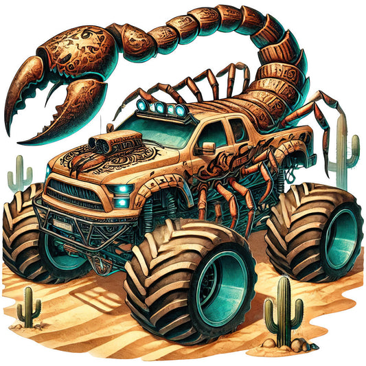 Monster Truck with Monster Fabric Panel 12