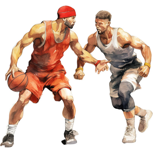 Basketball Game Fabric Panel 21