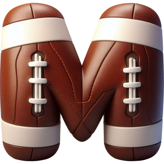 Football Alphabet Fabric Panel 21
