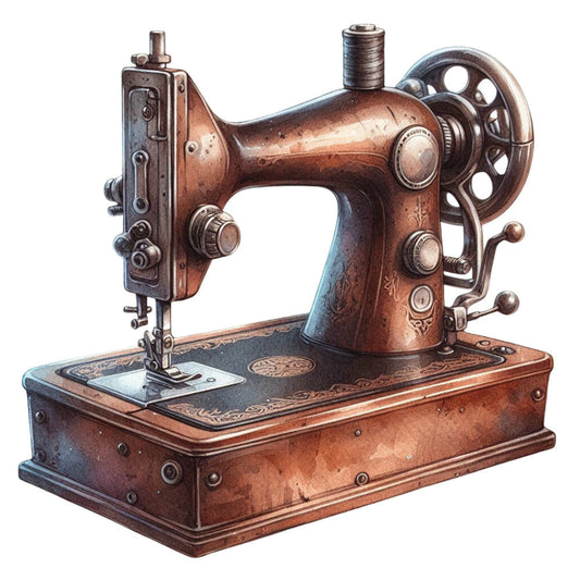 Vintage Sewing Machine Fabric Panel 3