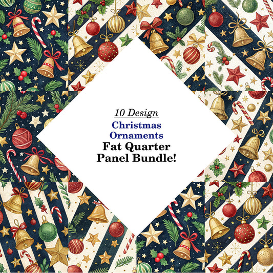 Christmas Ornaments Fat Quarter Bundle