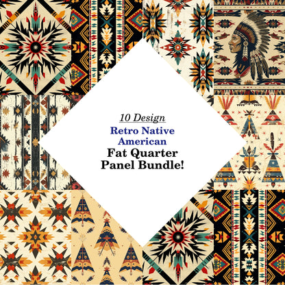 Retro Native American Fat Quarter Bundle