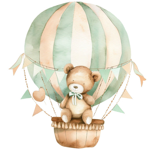 Nursery Teddy Bear Fabric Panel 18