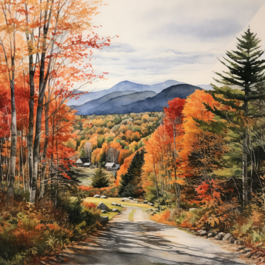 Autumn In Vermont Fabric Panel 20