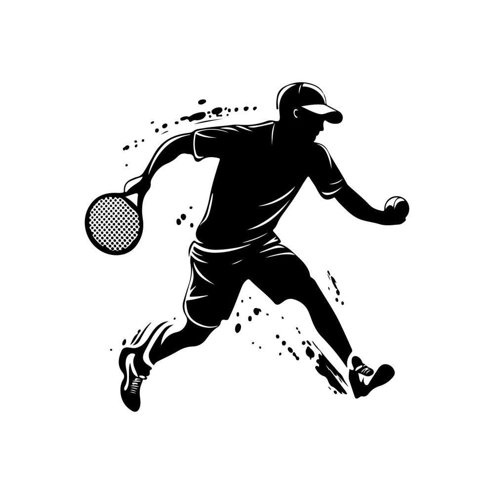 Pickleball Silhouette Fabric Panel 5