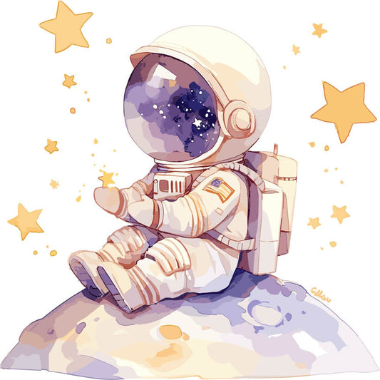 Baby Boy Space Galaxy Fabric Panel 35