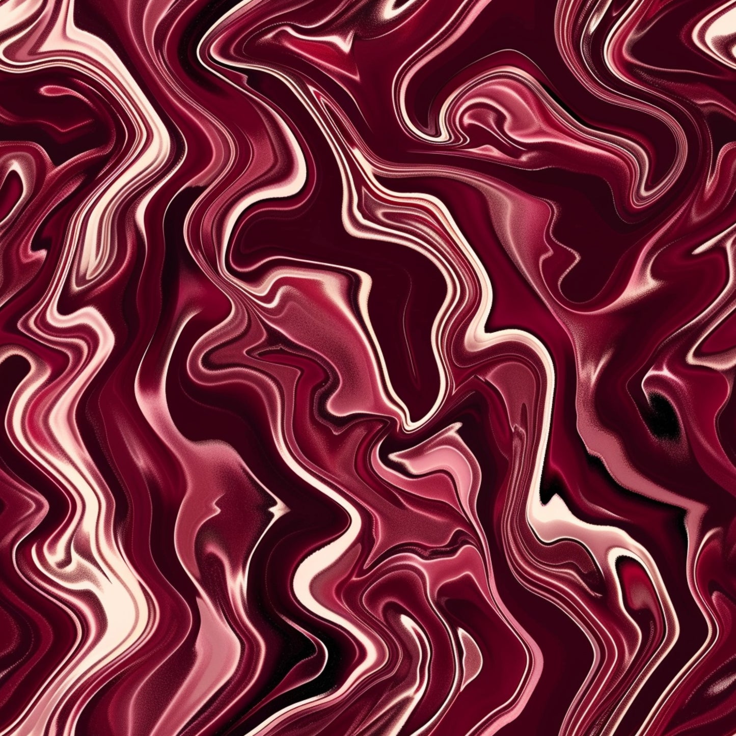burgundy, deep red, wine, maroon, cream, abstract swirls, flowing pattern, marbled design, liquid texture, modern art, contemporary style, organic shapes, fluid motion, quilting cotton, fabric panel, sophisticated, elegant, luxurious, wavy lines, artistic