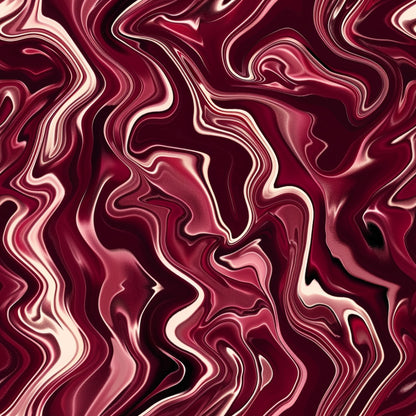 burgundy, deep red, wine, maroon, cream, abstract swirls, flowing pattern, marbled design, liquid texture, modern art, contemporary style, organic shapes, fluid motion, quilting cotton, fabric panel, sophisticated, elegant, luxurious, wavy lines, artistic