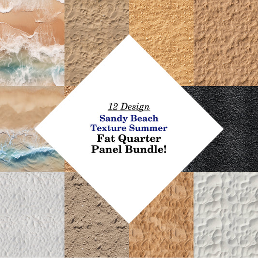 Sandy Beach Texture Summer Fat Quarter Bundle