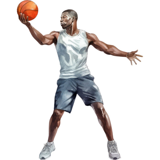 Basketball Game Fabric Panel 34