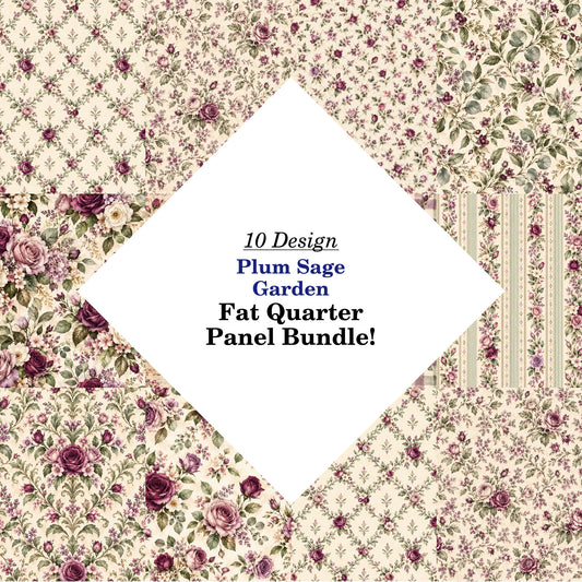 Plum Sage Garden Fat Quarter Bundle
