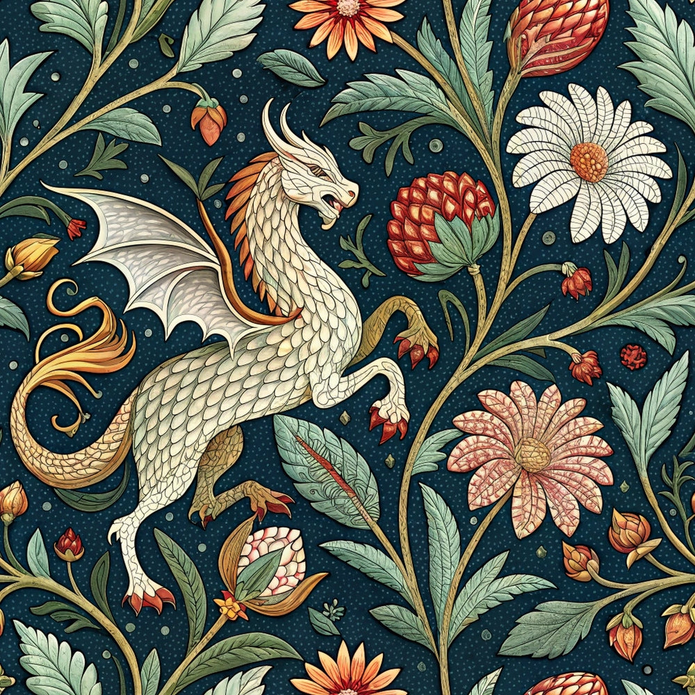 Daily Deal: Medieval Tapestry Pattern 1 Quilting Cotton Fabric - 45" x 1 Yard"