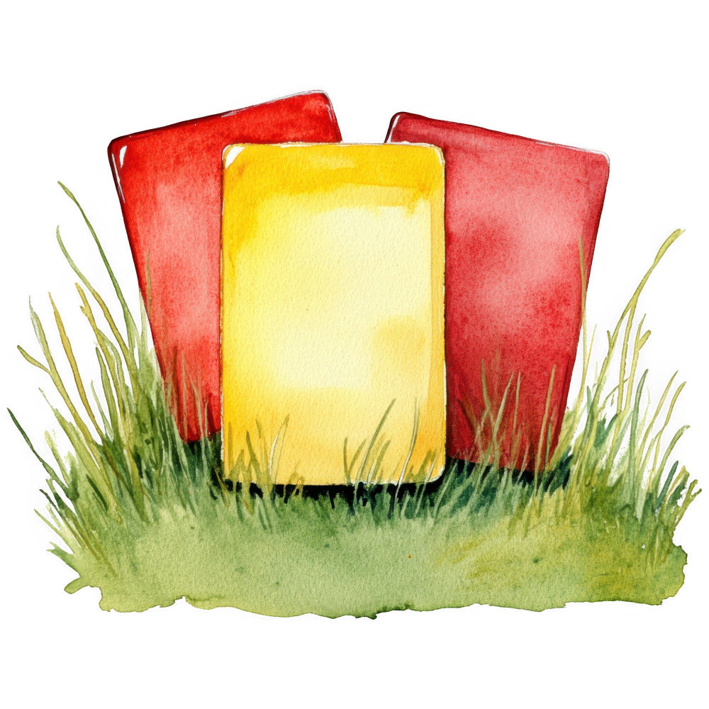 Watercolor Soccer Fabric Panel 14