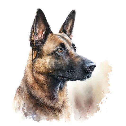 Belgian Malinois Dog Fabric Panel 4
