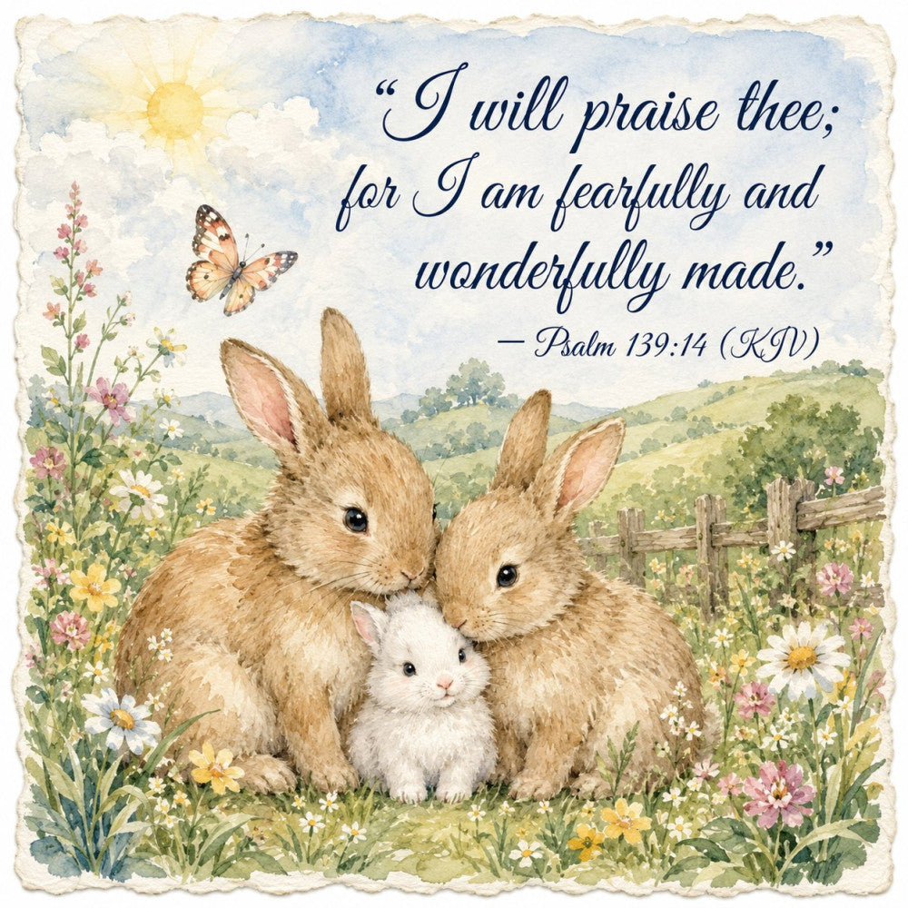 Inspirational Nursery Verses Fabric Panel 8
