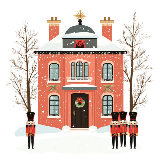 Whimsical Christmas House Fabric Panel 18